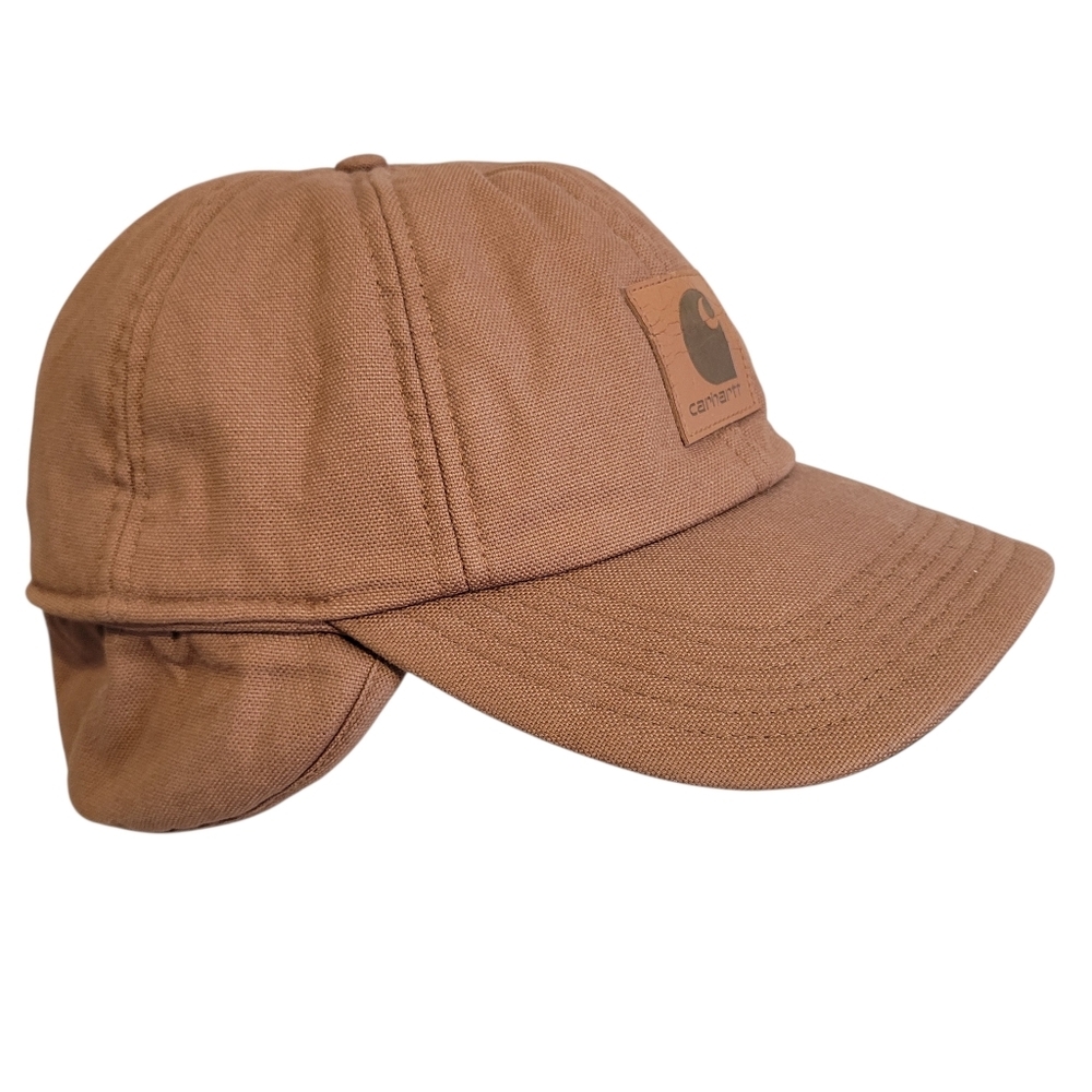 Carhartt Earflap Insulated Trapper Hat Cap Classic Golden Brown Workwear Gorp